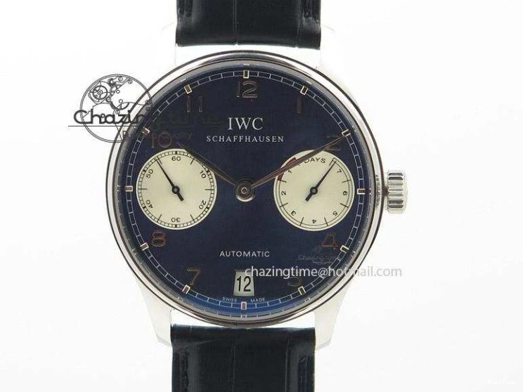 MIROTIME 0421 SportInspired Portuguese Real PR Real Annual Calendar IW503501 YLF 1:1 Best Edition White Dial On Leather Strap A 7241